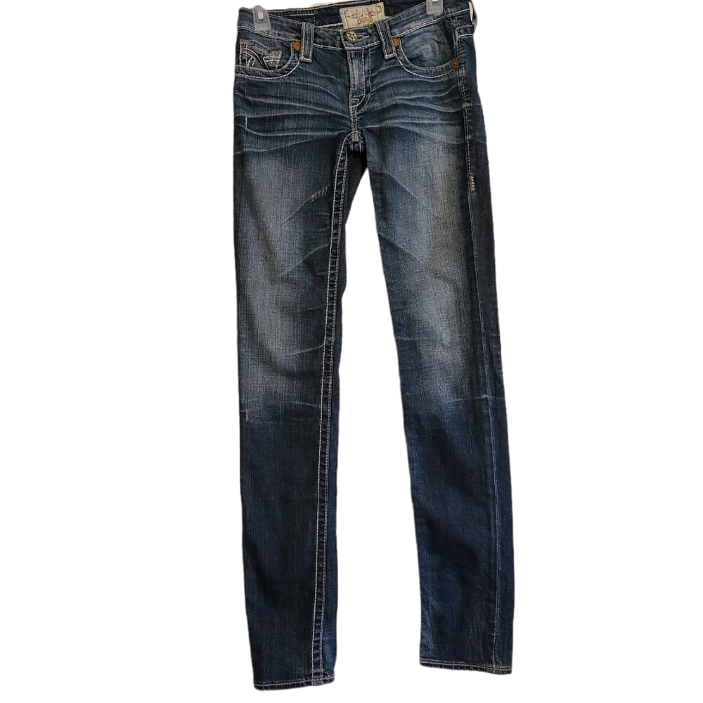 Big Star Nico Women's 26L 34" Inseam  Dark Wash Denim Blue Jean